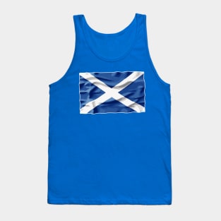 Scottish Flag Illustration Tank Top